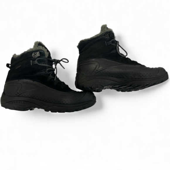 Merrell black/smoke performance waterproof ankle boots, Size 9US - Picture 7 of 11